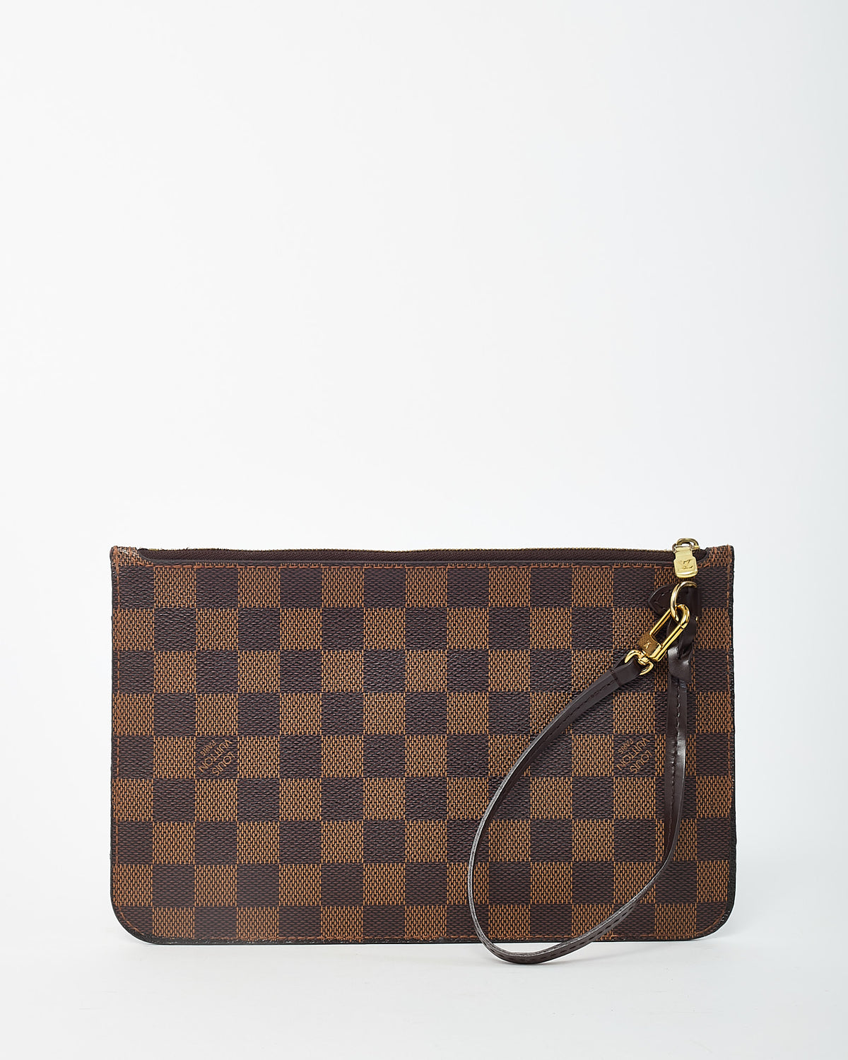 Louis Vuitton Damier Ebene Coated Canvas Neverfull Pouch
