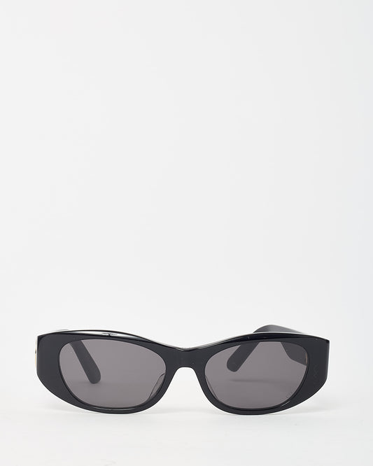 Dior Black Acetate 30Montaigne S9U Logo Oval Sunglasses