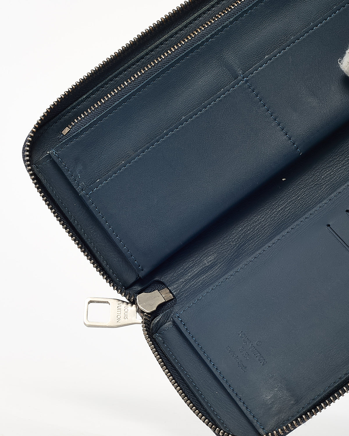 Louis Vuitton Navy Blue Damier Infini Leather Zippy Wallet