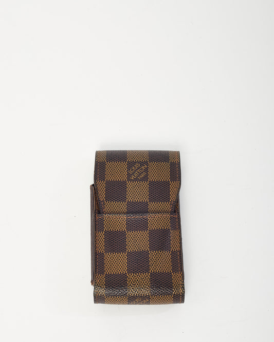 Louis Vuitton Damier Ebene Coated Canvas Etui Cigarette Case Pouch