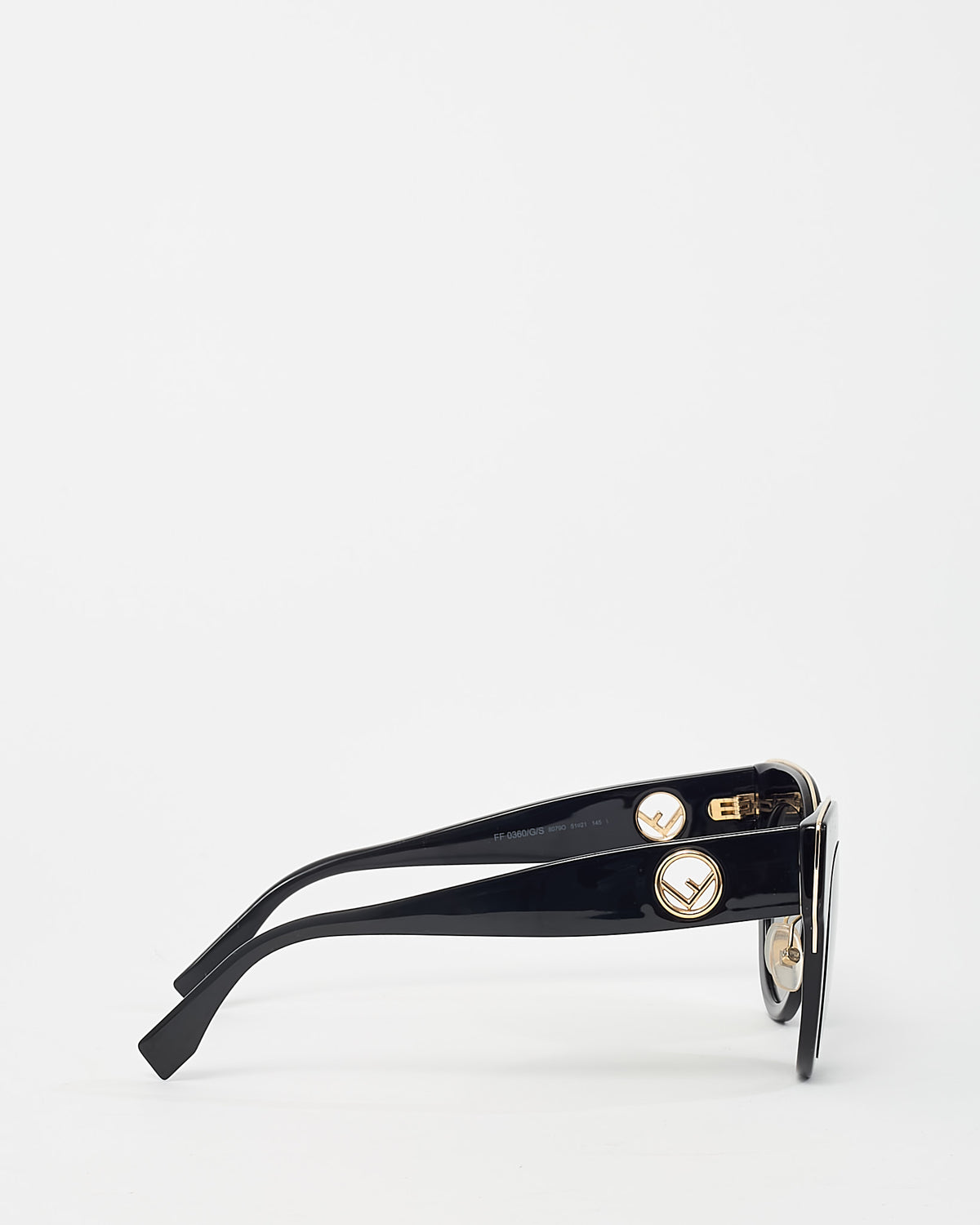 Fendi Black Acetate FF 0360 F is Fendi Cat Eye Sunglasses