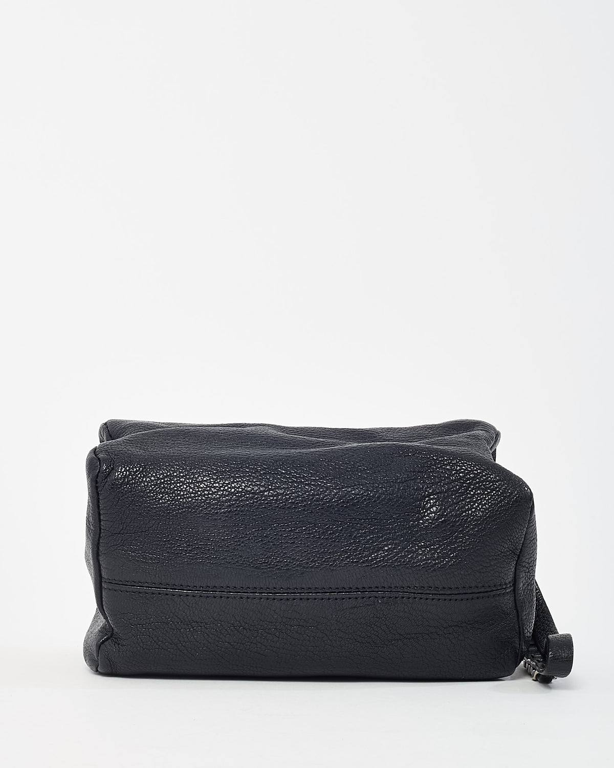 Givenchy Black Leather SHW Chain Detail Wristlet Pandora Pouch