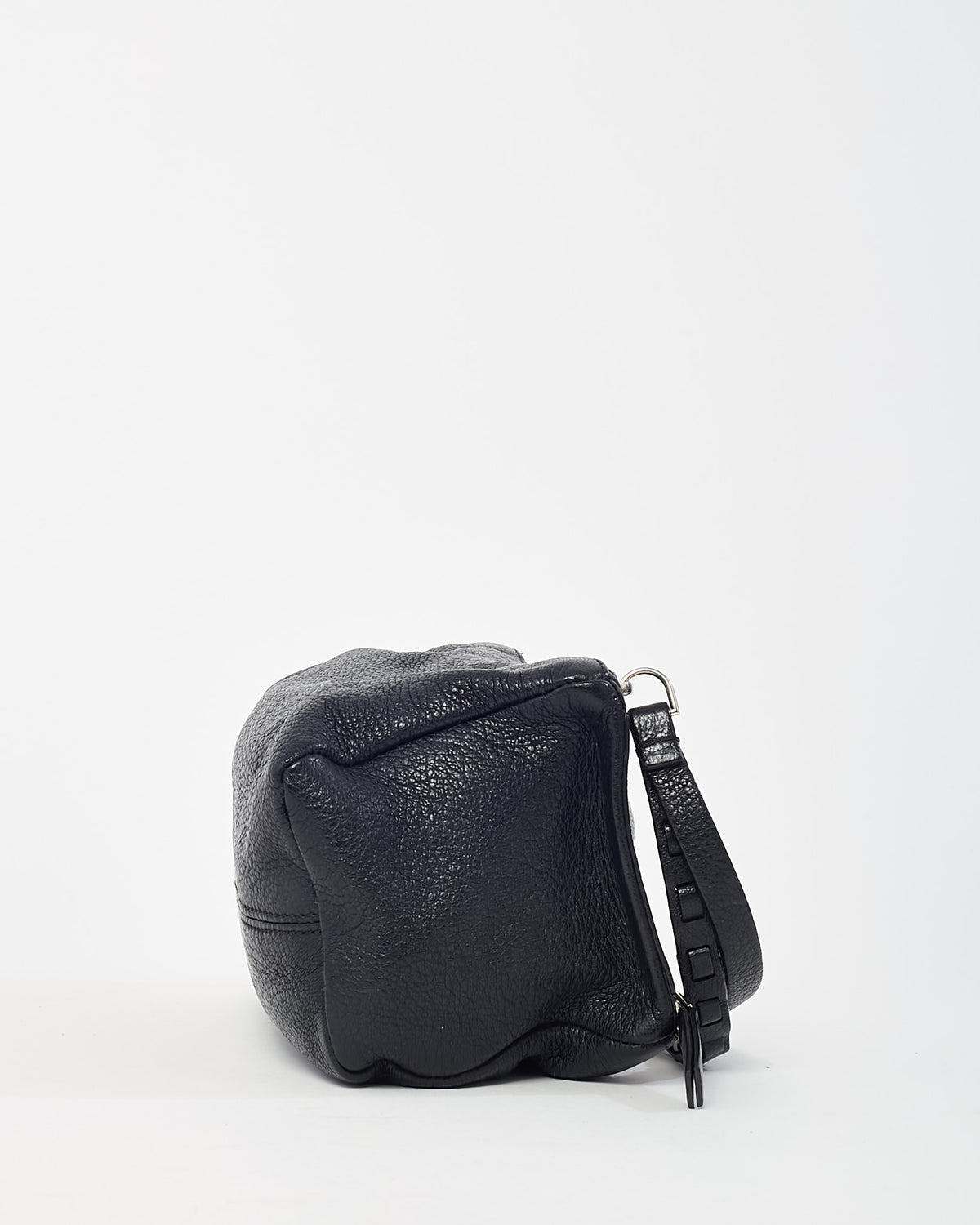Givenchy Black Leather SHW Chain Detail Wristlet Pandora Pouch