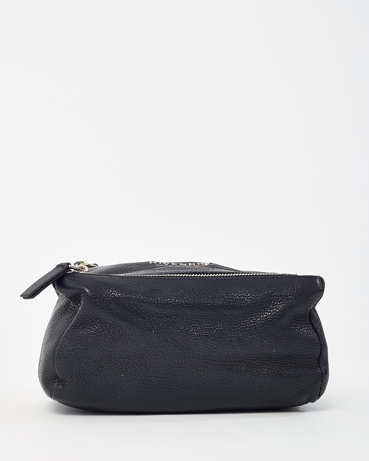 Givenchy Black Leather SHW Chain Detail Wristlet Pandora Pouch