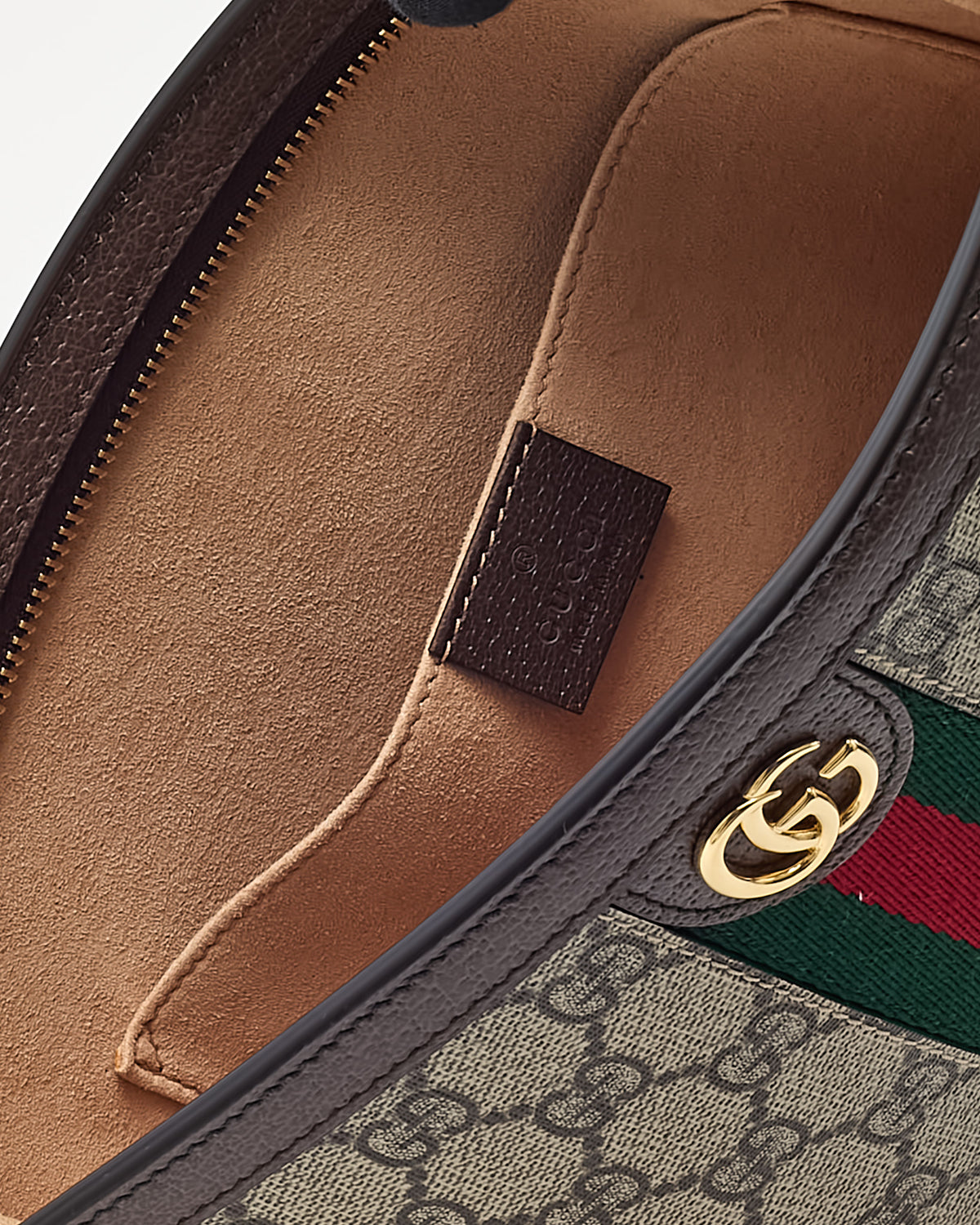 Gucci Beige/Brown Monogram GG Supreme Canvas Ophidia Pouch