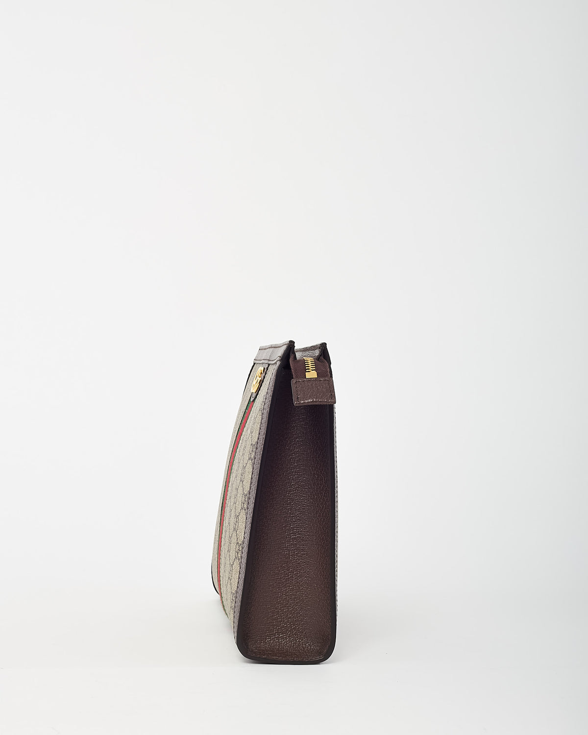 Gucci Beige/Brown Monogram GG Supreme Canvas Ophidia Pouch