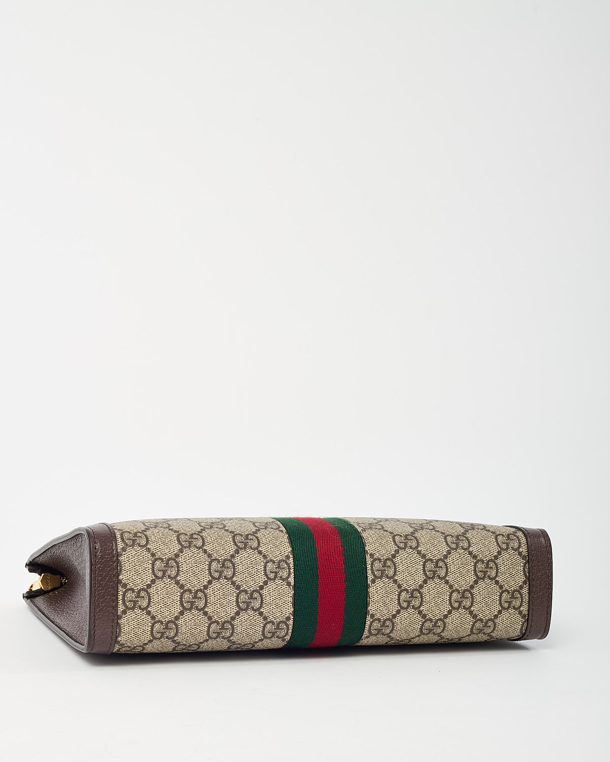 Gucci Beige/Brown Monogram GG Supreme Canvas Ophidia Pouch