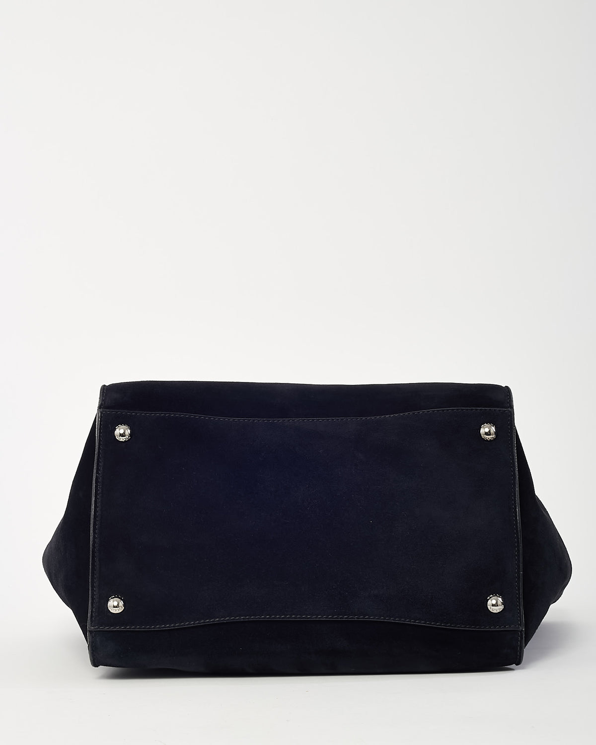 Prada Black Suede Twin Pocket Tote Bag with Strap