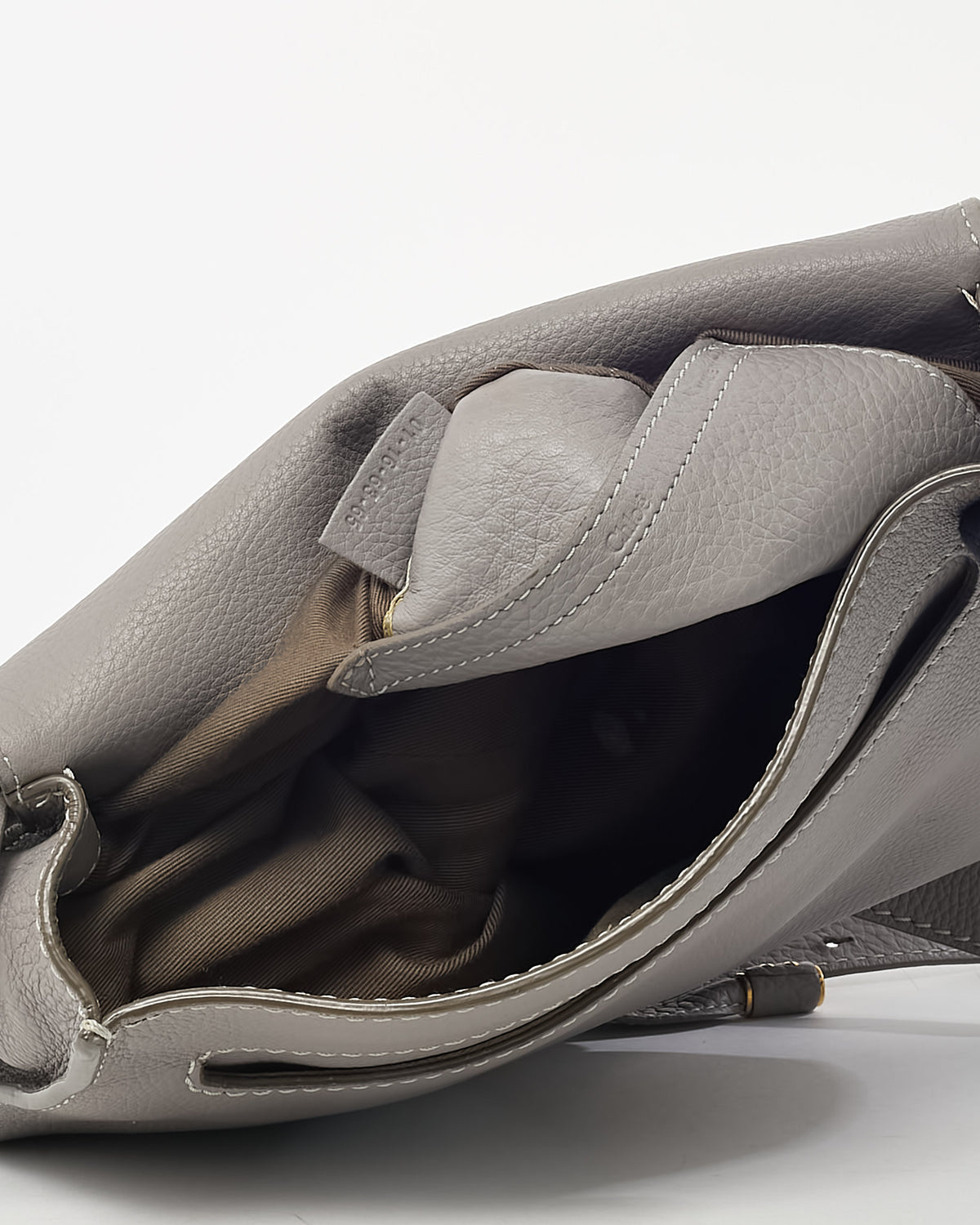 Sac bandoulière Chloé Marcie petit format en daim bleu marine