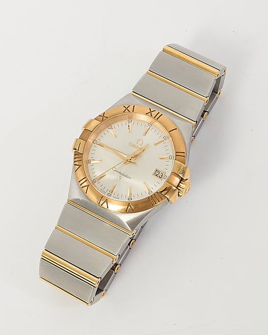Omega Stainless Steel and 18K Yellow Gold 35mm Constellation Watch