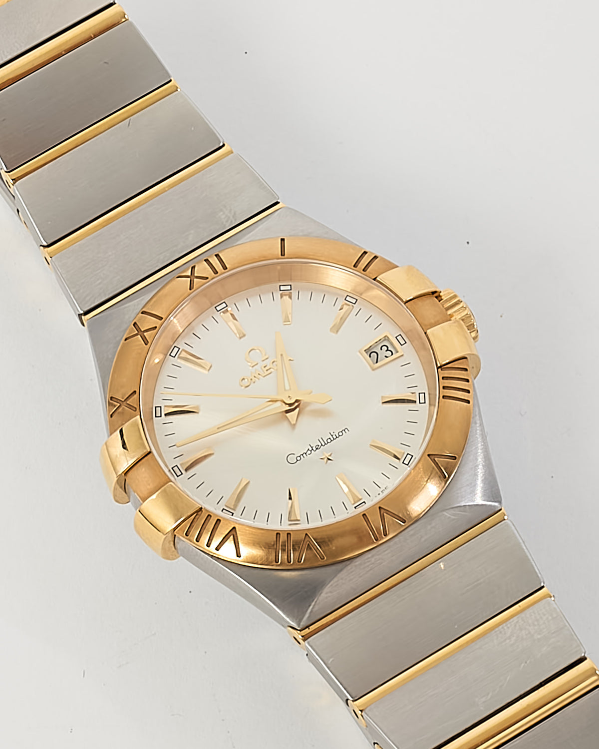 Omega Stainless Steel and 18K Yellow Gold 35mm Constellation Watch