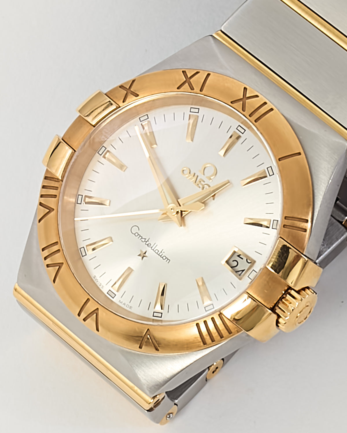 Omega Stainless Steel and 18K Yellow Gold 35mm Constellation Watch