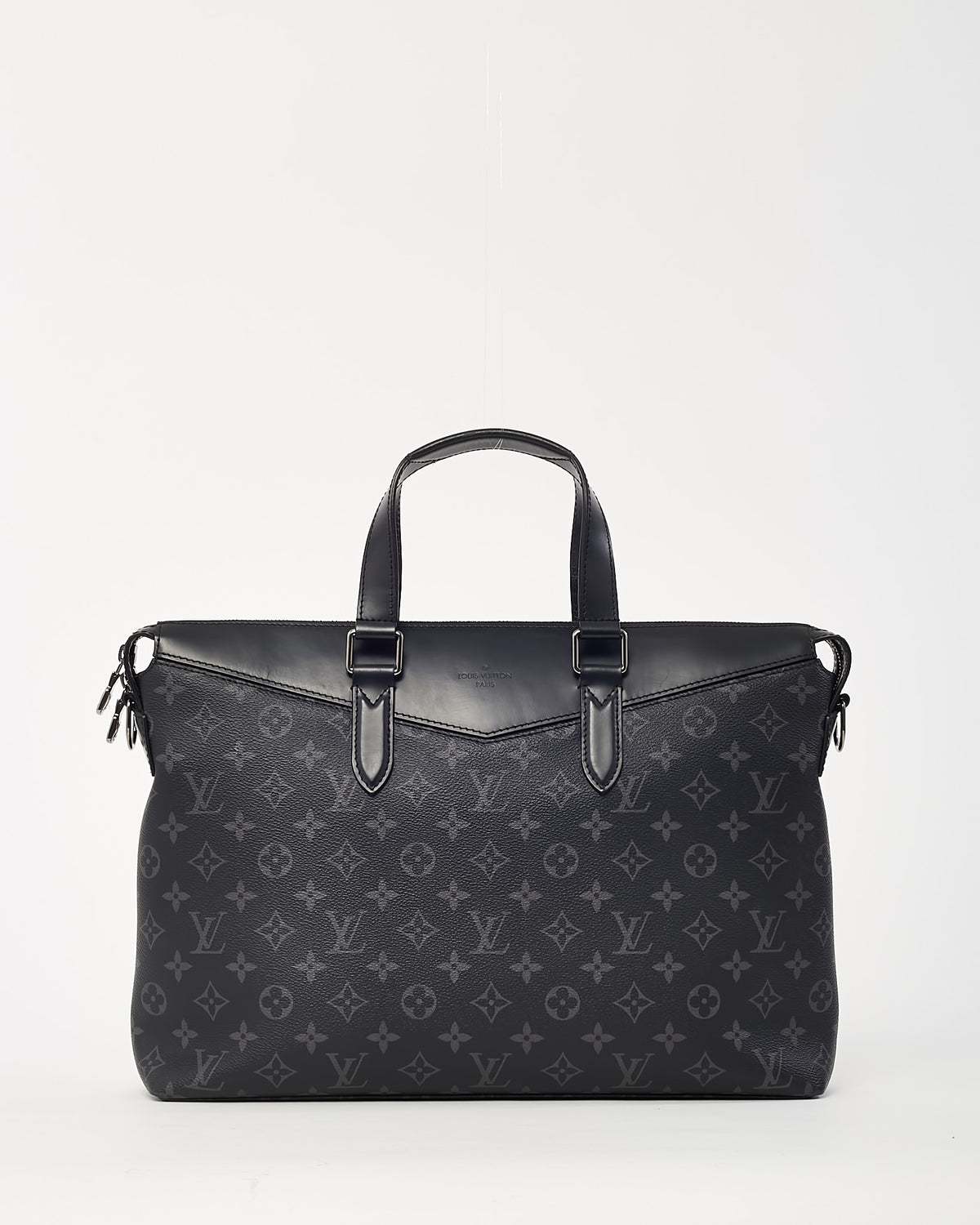 Louis Vuitton Black Monogram Eclipse Coated Canvas Explorer Briefcase Bag with Strap