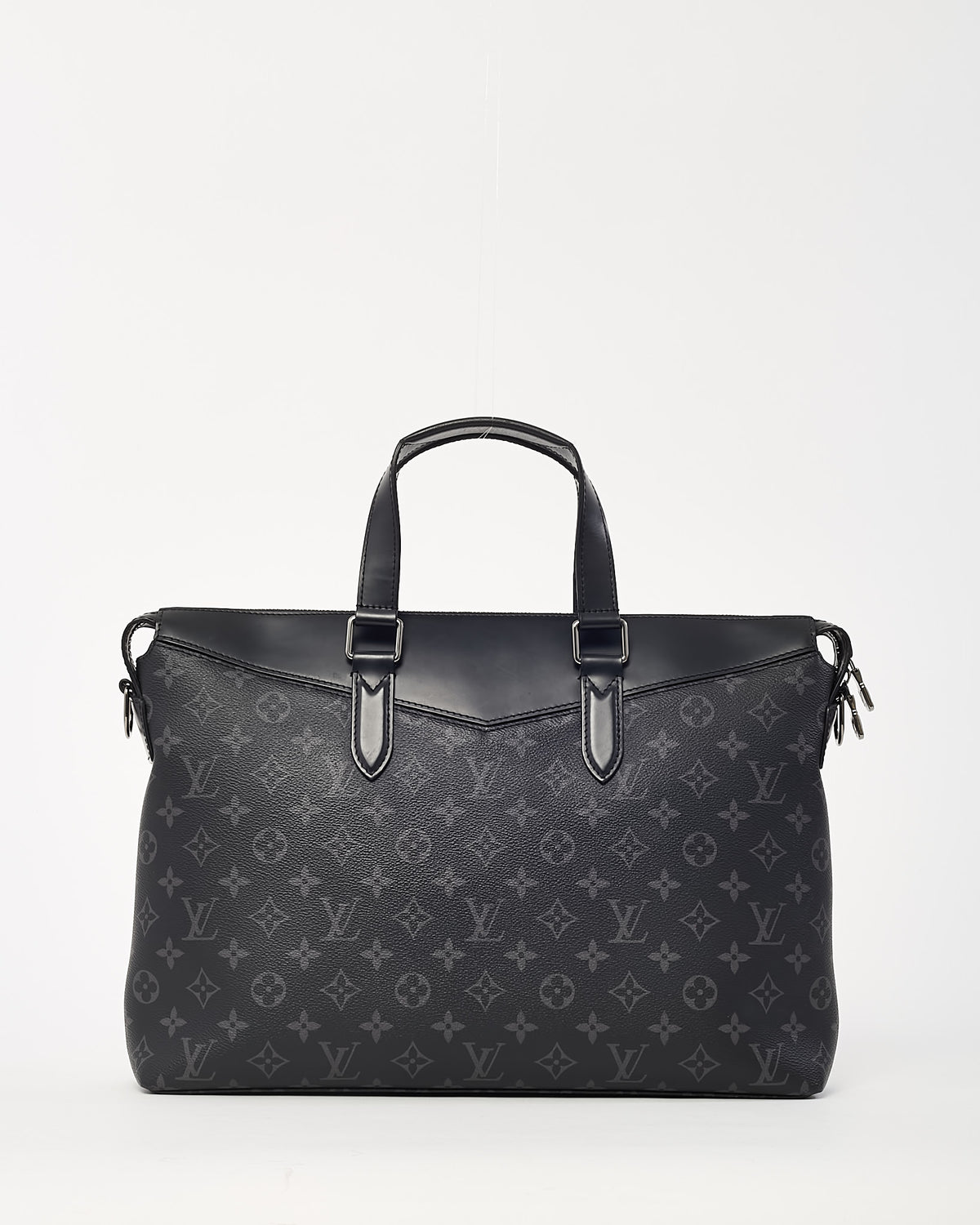 Louis Vuitton Black Monogram Eclipse Coated Canvas Explorer Briefcase Bag with Strap