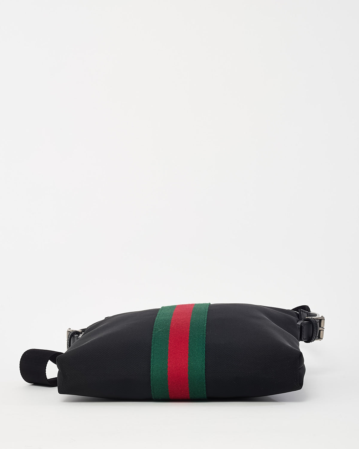 Gucci Black Techno Canvas Web Messenger Bag