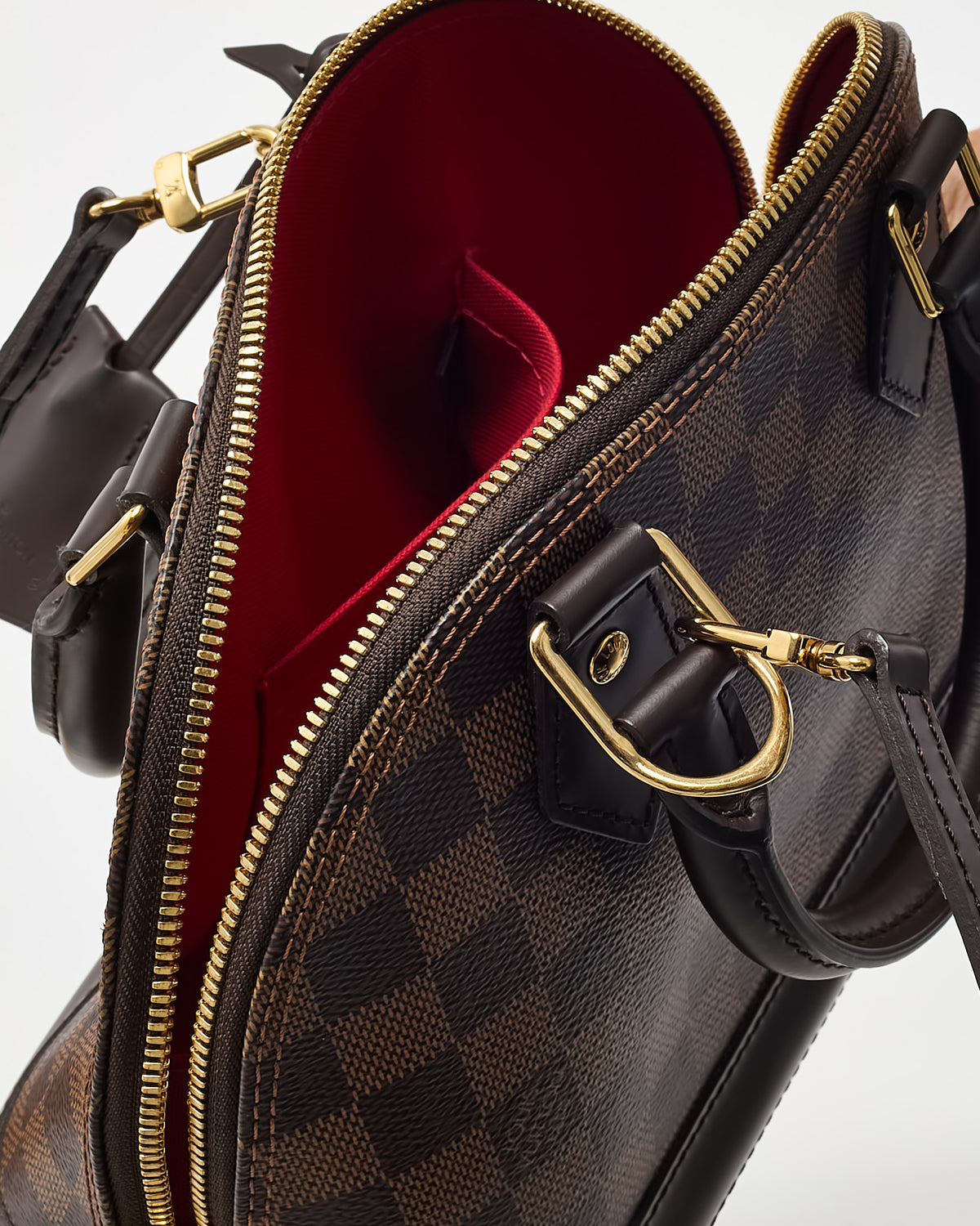 Louis Vuitton Damier Ebene Coated Canvas Alma BB Handbag