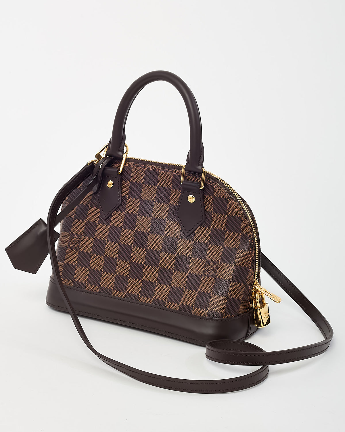 Louis Vuitton Damier Ebene Coated Canvas Alma BB Handbag
