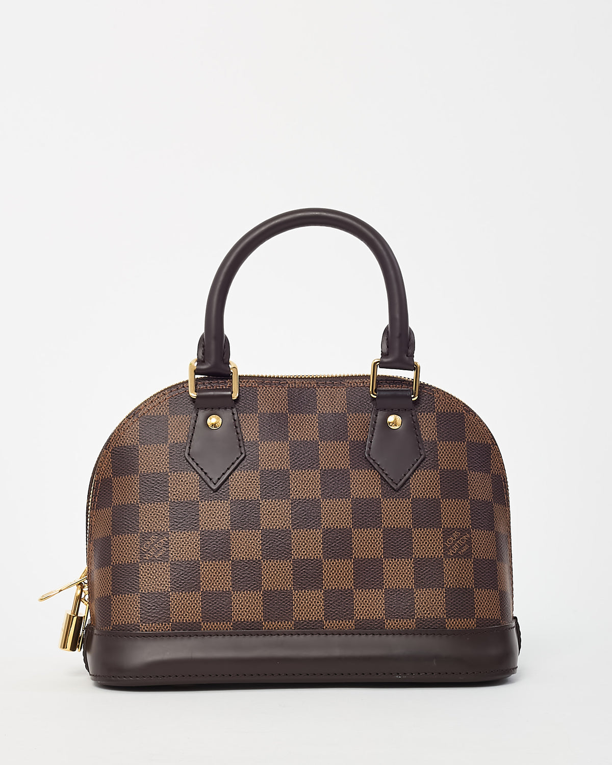 Louis Vuitton Damier Ebene Coated Canvas Alma BB Handbag