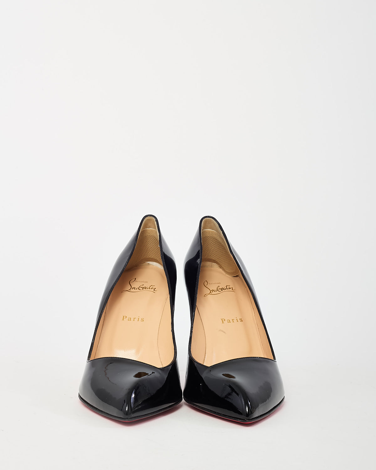 Christian Louboutin Black Patent Leather Corneille 85mm Pumps - 40