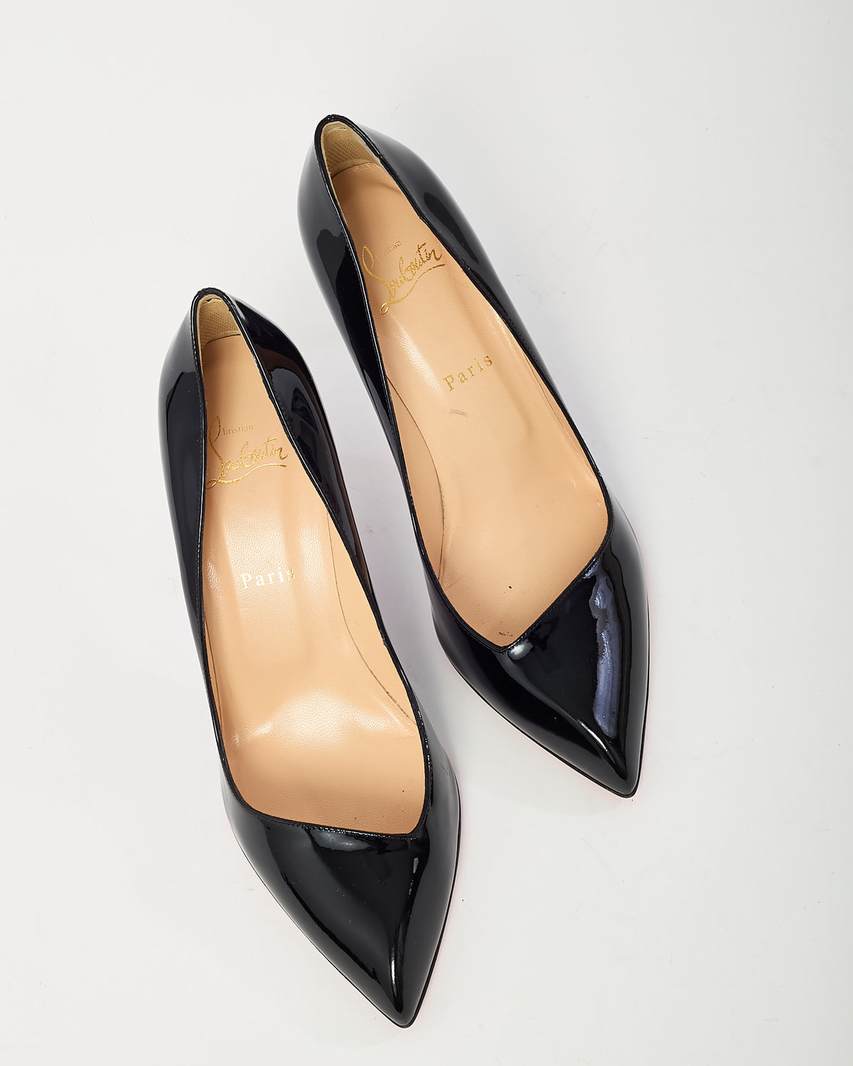 Christian Louboutin Black Patent Leather Corneille 85mm Pumps - 40