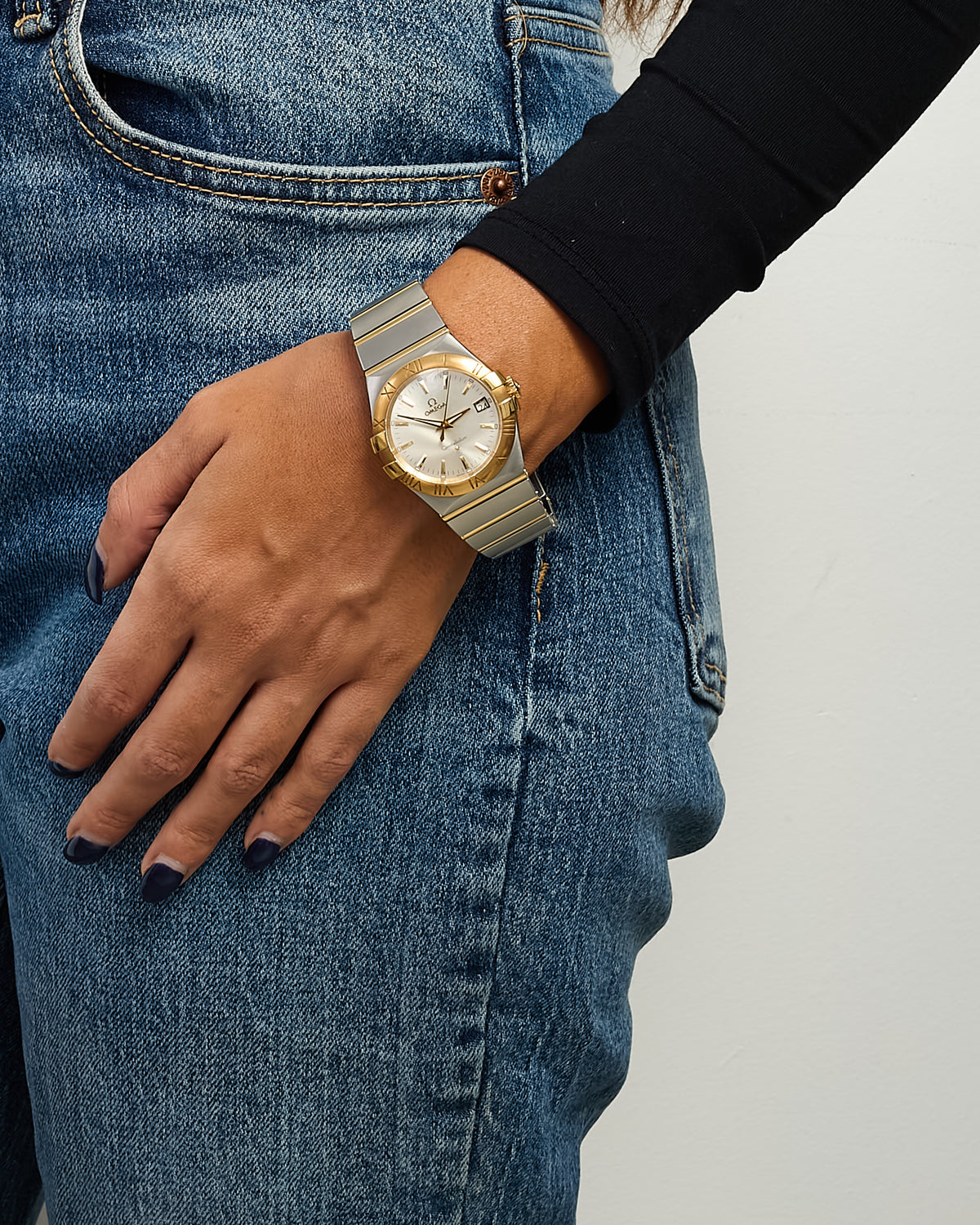 Omega Stainless Steel and 18K Yellow Gold 35mm Constellation Watch