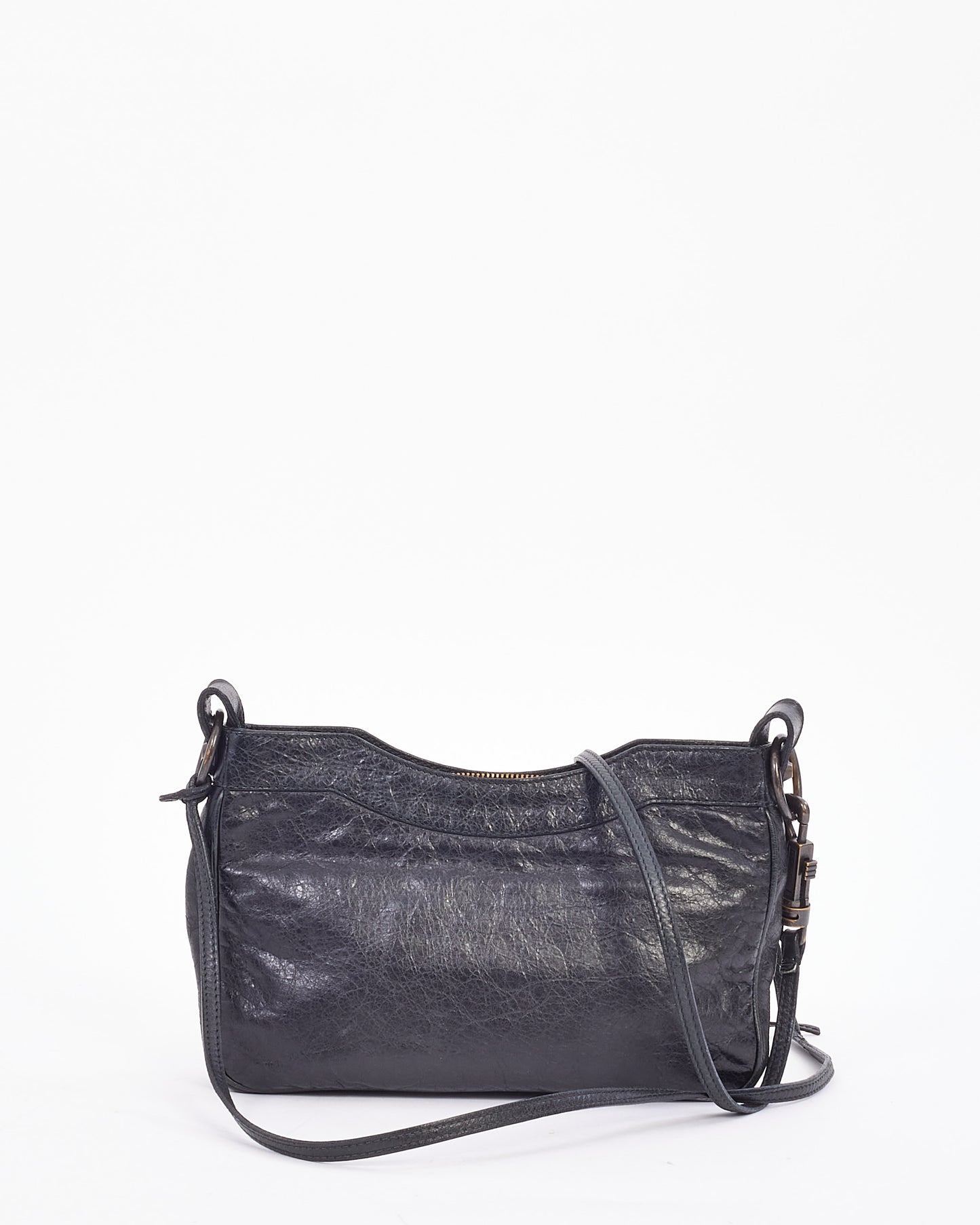 Explore a Balenciaga Black Leather Motocross Classic Hip Crossbody