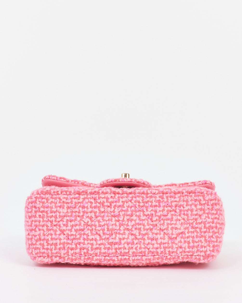Chanel Pink Classic Tweed Rectangular Mini Flap Bag