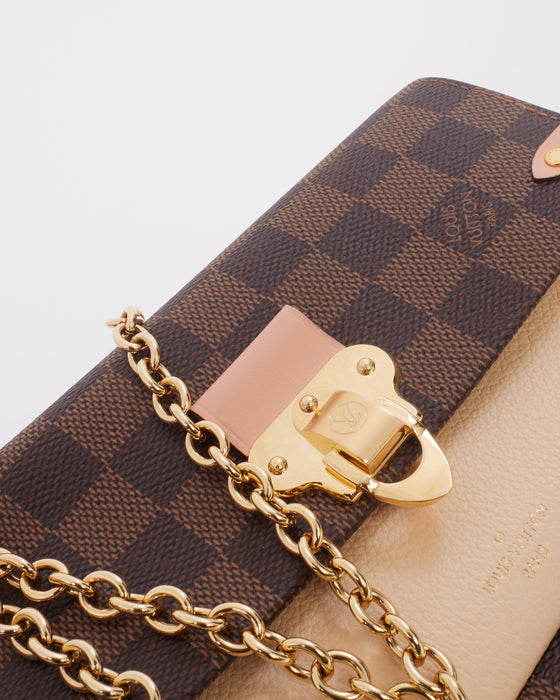 Louis Vuitton Damier Ebene Vavin Chain Wallet - LVLENKA Luxury