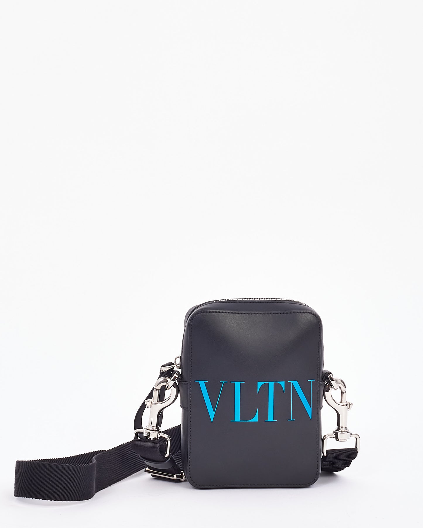 Petit sac à bandoulière VLTN en cuir noir Valentino