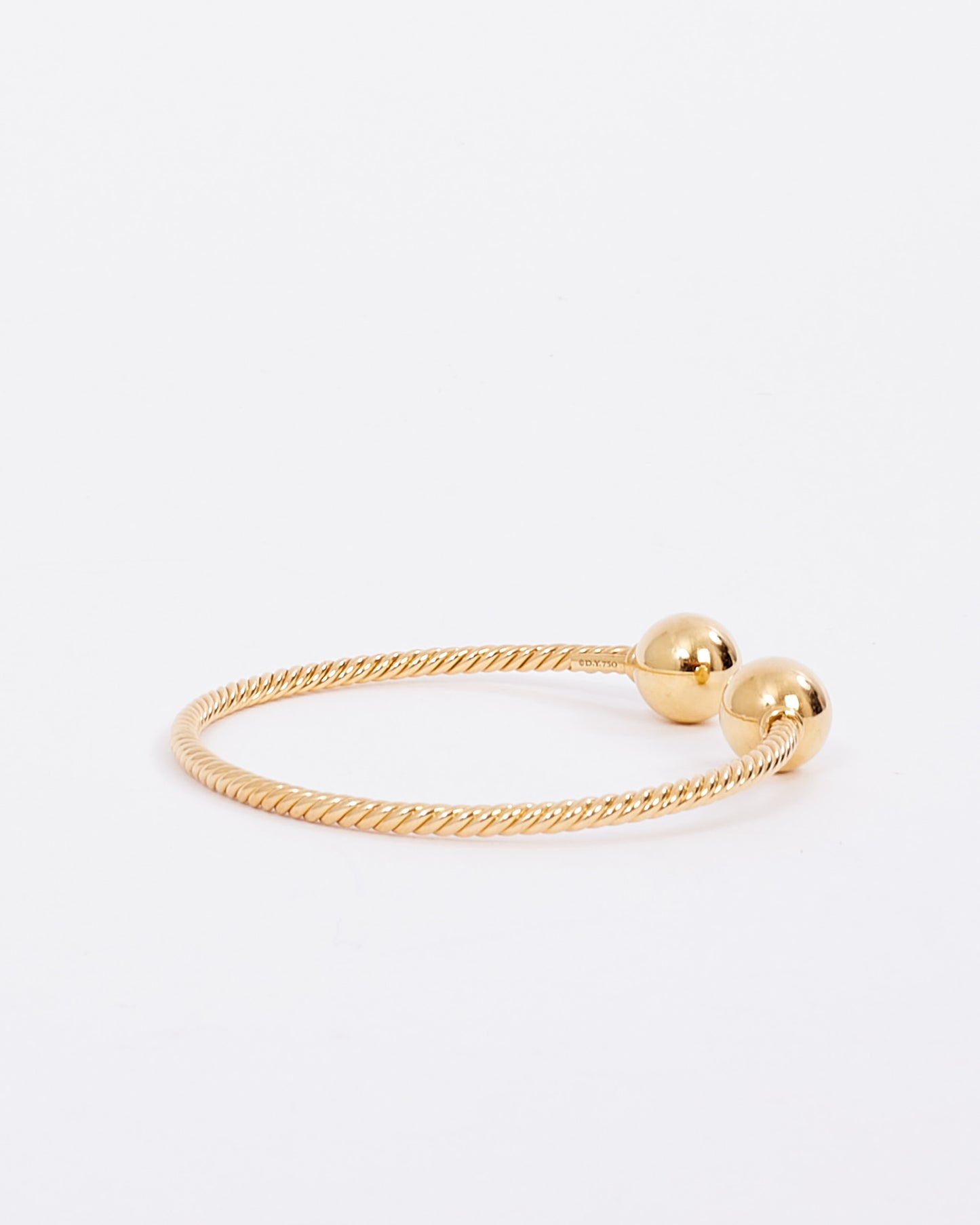 Bracelet Solari à manchette en forme de dôme et de perles en or 18 carats David Yurman - M