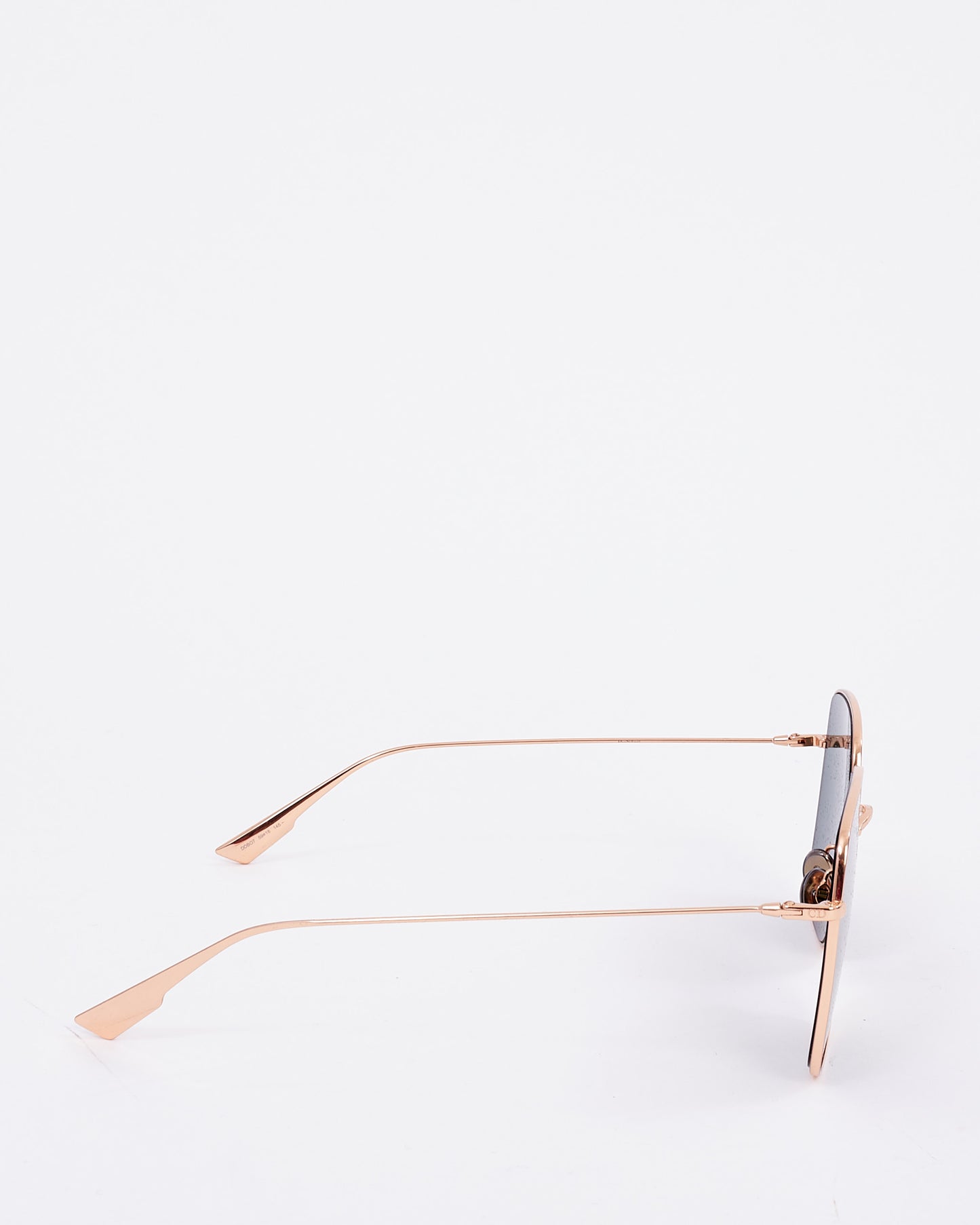 Dior Gold Metal with Green Lens DDBO7 Square Sunglasses