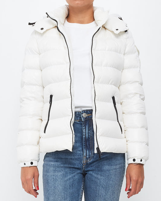 Moncler White With Black Trimming Bady Short Down Jacket Puffer - 2