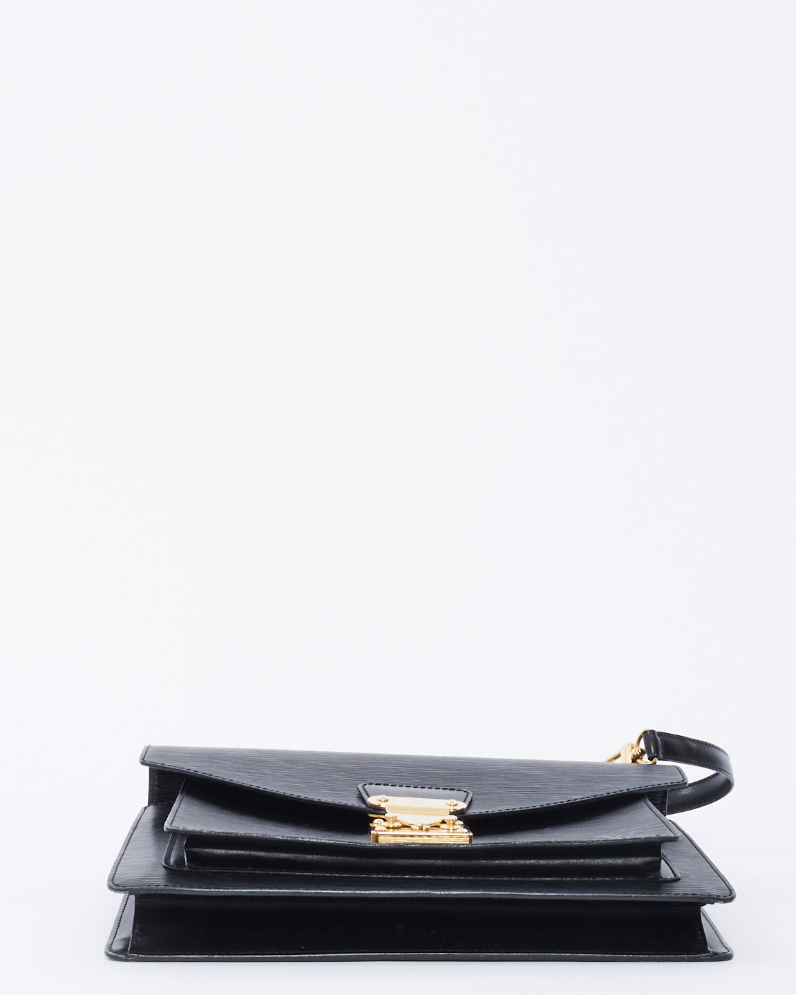 Louis Vuitton Black Epi Leather Monceau 28 Convertible Top Handle Bag