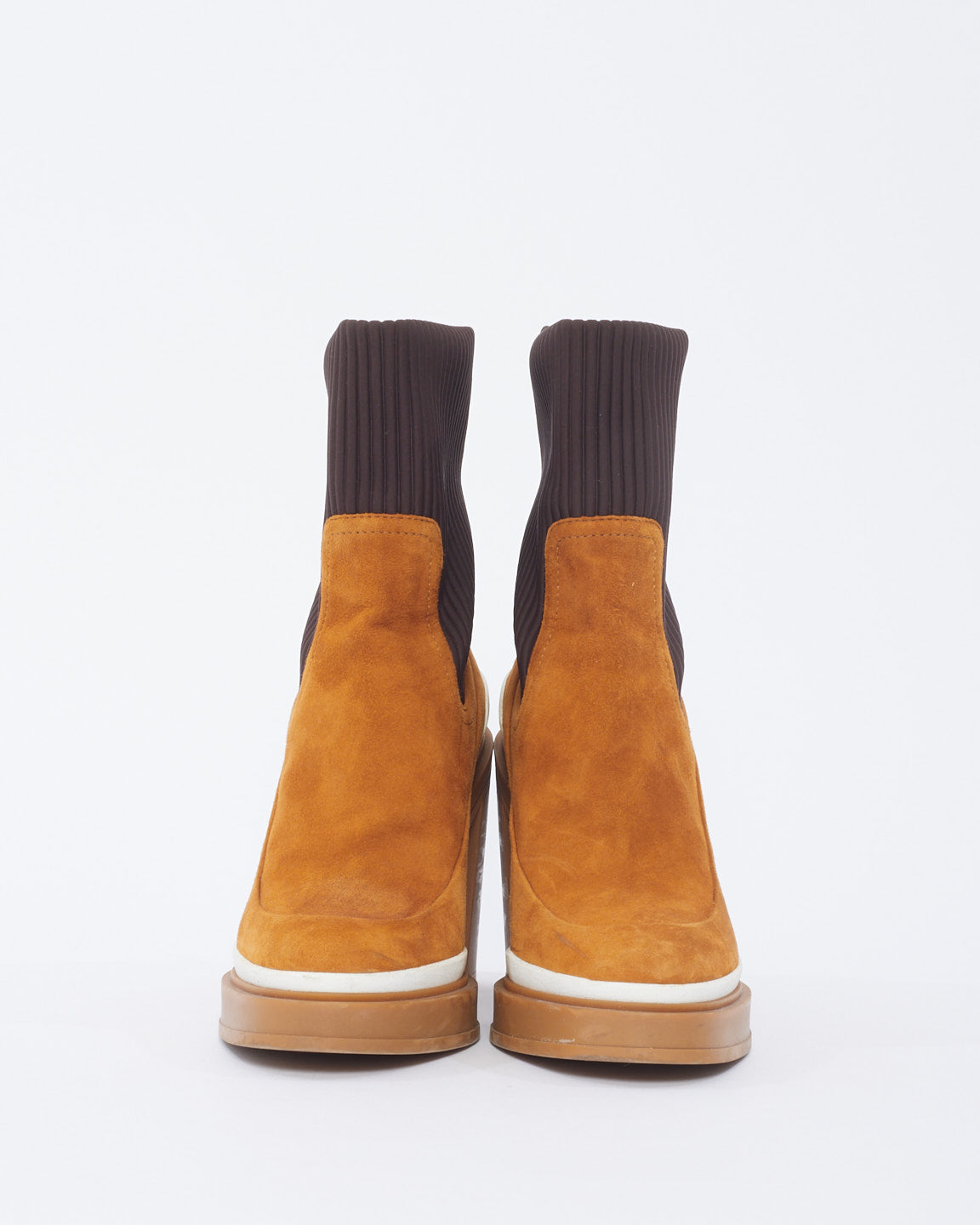 Hermès Tan Suede Vandal Ankle Boots - 40