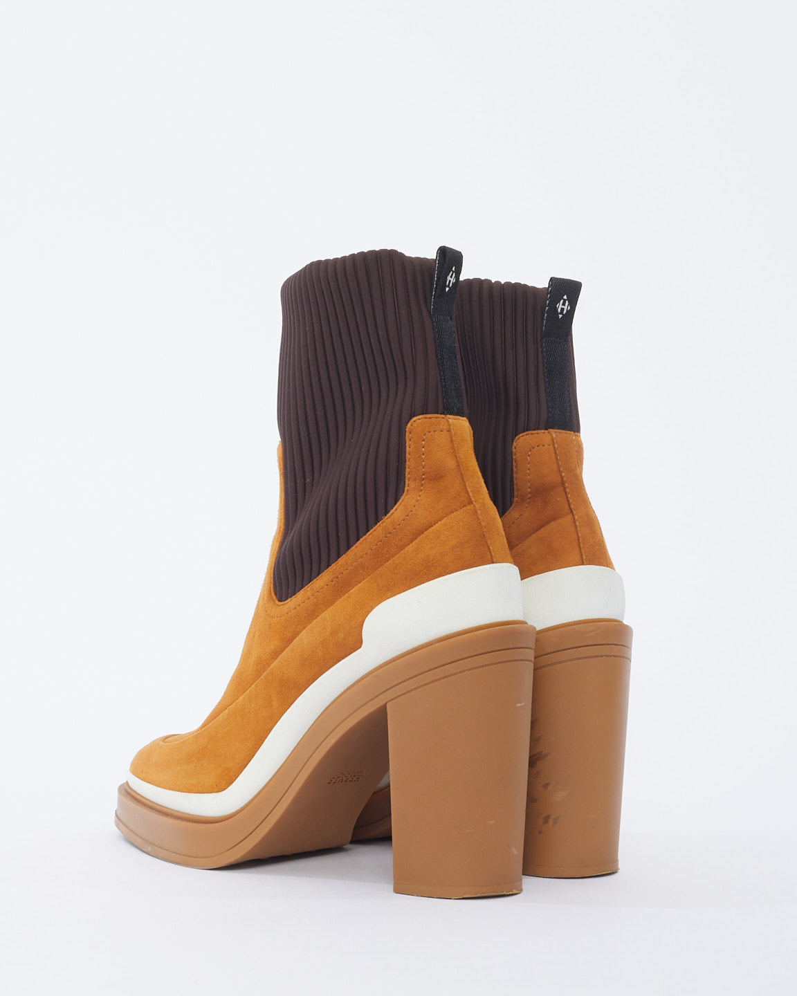 Hermès Tan Suede Vandal Ankle Boots - 40