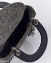 Dior Vintage Black Tweed Mini Lady Dior Tote - NO STRAP