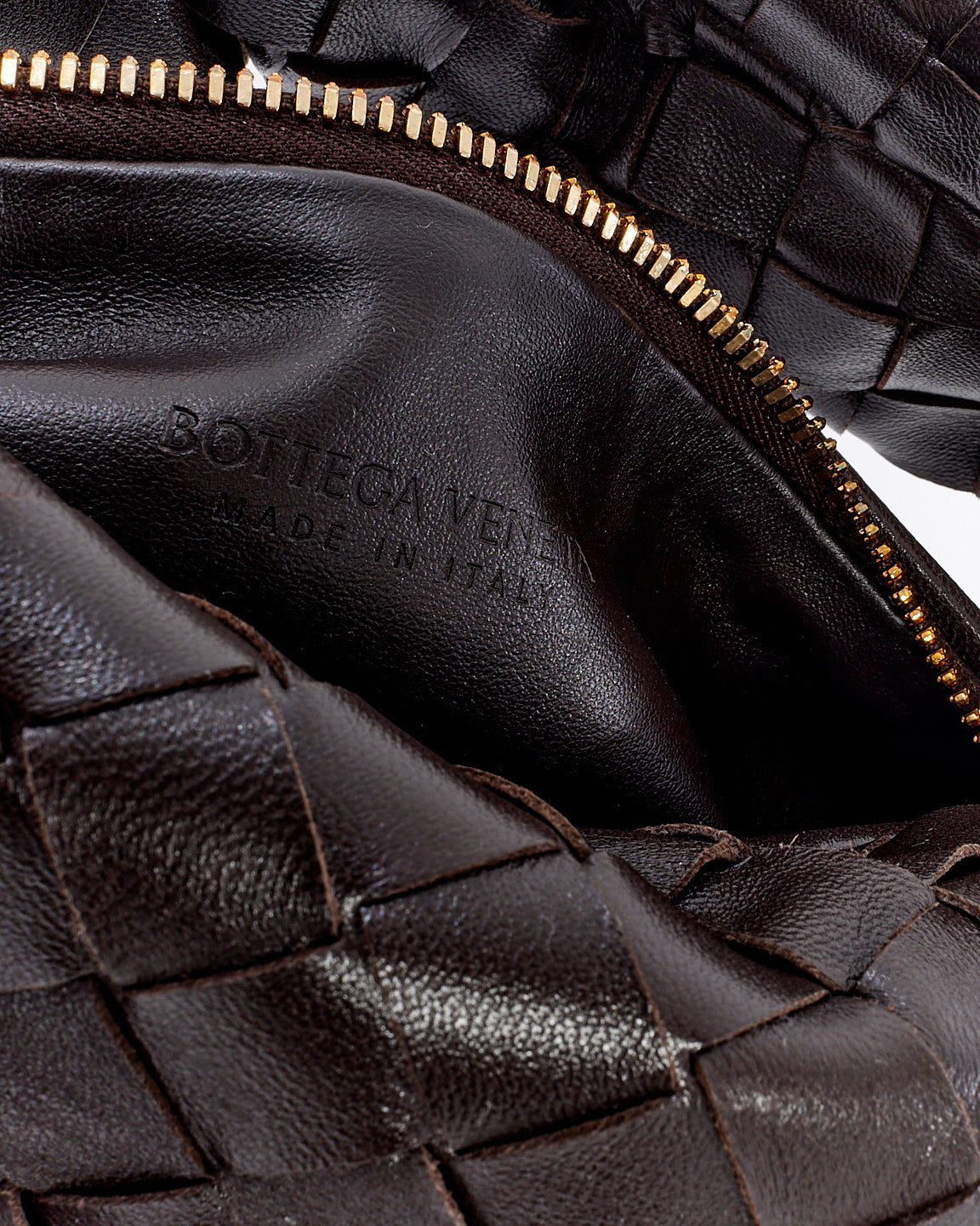 Bottega Veneta Brown (Fondant) Intrecciato Leather Mini Jodie Bag