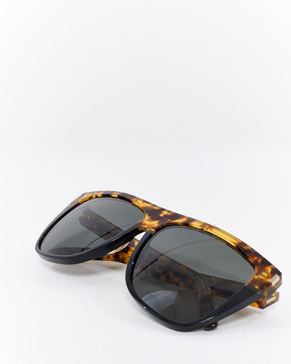 Saint Laurent Black & Tortoise Acetate Two Tone SL1 Sunglasses