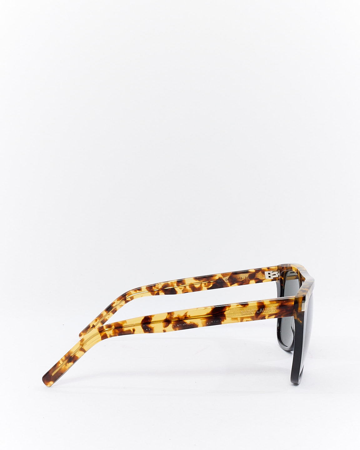 Saint Laurent Black & Tortoise Acetate Two Tone SL1 Sunglasses