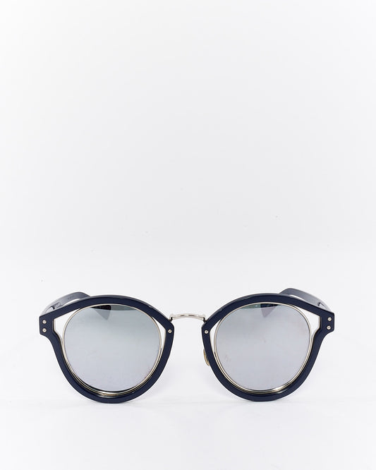 Dior Blue Acetate Dior Elliptic Round  Sunglasses