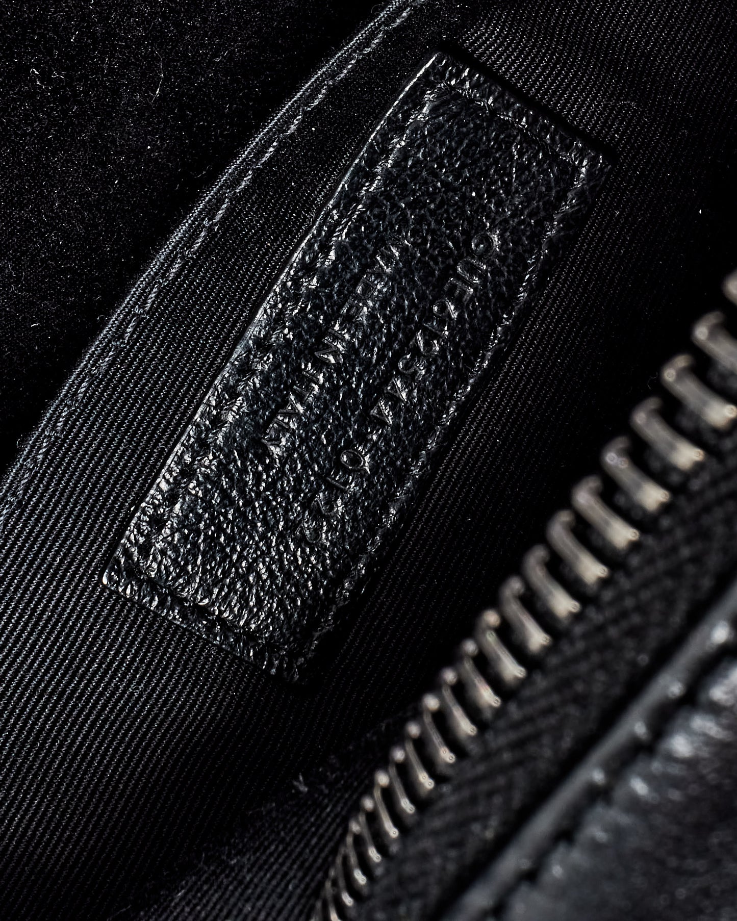 Saint Laurent Black Chevron Leather & Black Hardware Lou Camera Bag