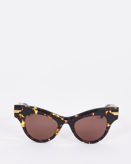 Bottega Veneta Brown Tortoises BV1004S Cat Eye Sunglasses