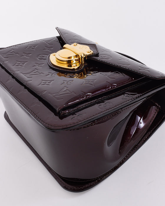 Louis Vuitton Amarante Vernis Monogram Mirada Bag