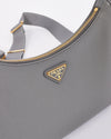 Prada Grey Leather Saffiano Lux Re-Edition 2005 Bag