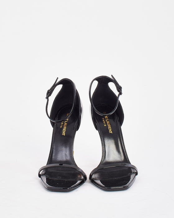 Saint Laurent Black Patent Leather Opyum Heel - 8