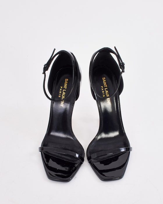 Saint Laurent Black Patent Leather Opyum Heel - 8