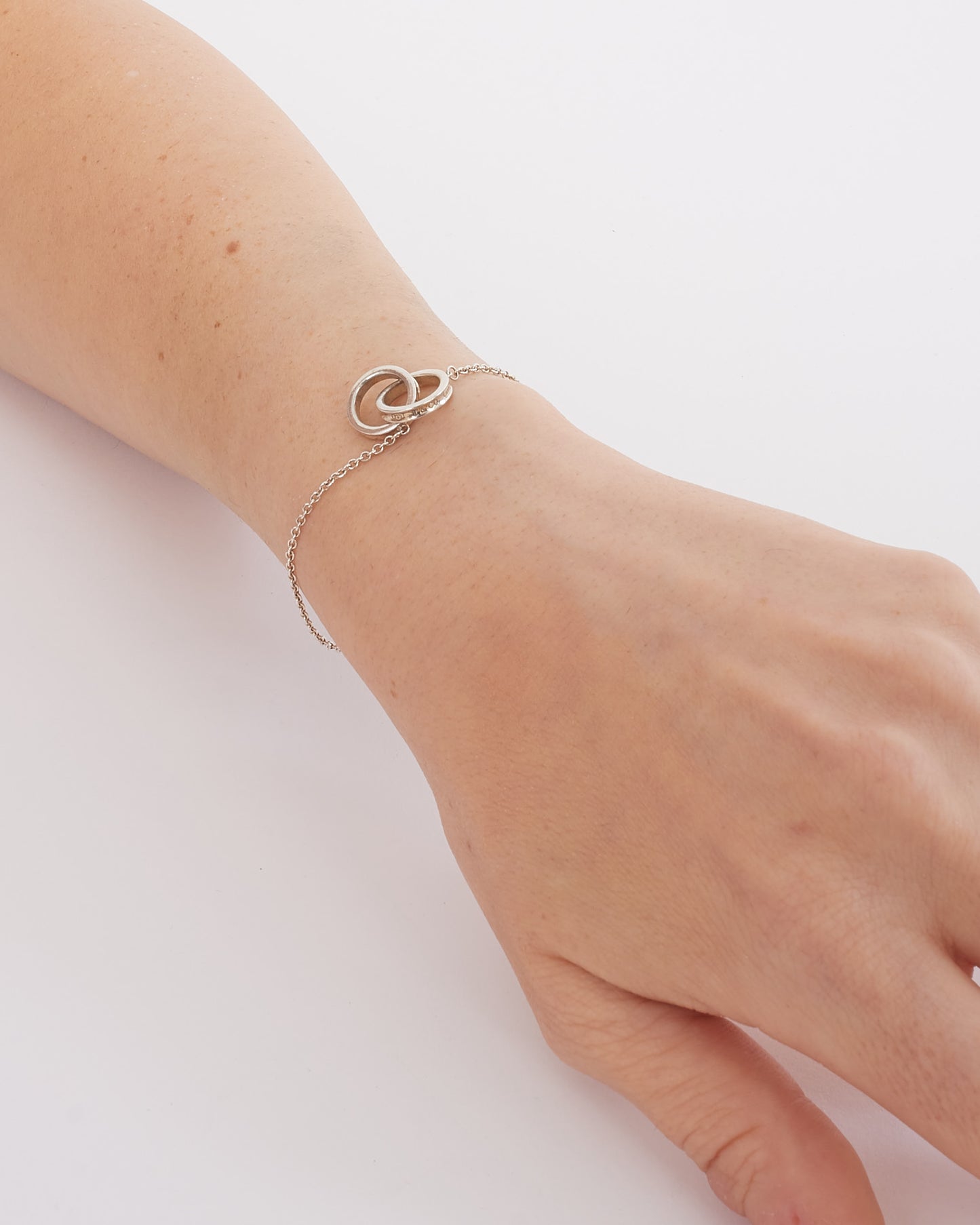 Tiffany & Co. Silver 1837 Interlocking Circles Chain Bracelet