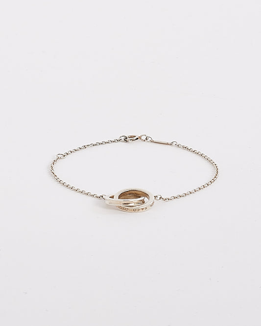 Tiffany & Co. Silver 1837 Interlocking Circles Chain Bracelet