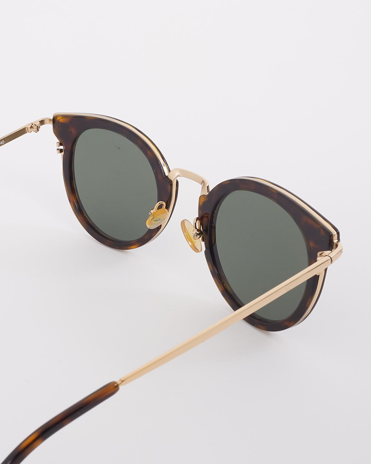Celine Brown Tortoise CL41373 Round Wayfarer Frame Sunglasses
