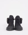 Prada Black Nylon Tessuto Cassetta Wheel High-Top Sneakers - 38.5